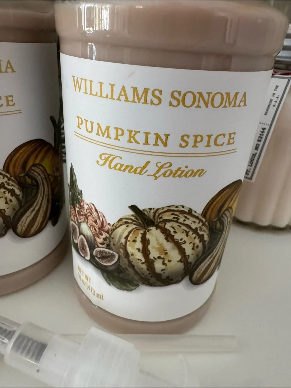 NWT Set/2 Williams Sonoma ~Pumpkin Spice~ Hand Lotion Set